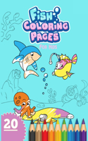 Fish Coloring Page For Kids