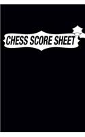 Chess Score Sheet