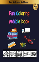 Fun coloring vehicle book