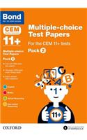 Bond 11+: Multiple-choice Test Papers for the CEM 11+ tests Pack 2: Ready for the 2025 exam