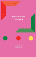 French Ruled Notebook - Pink cover - 124 pages -5x8-Inches
