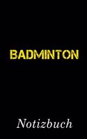 Badminton Notizbuch