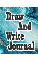 Draw and Write Journal: Blue Ocean Wave Primary Composition Notebook - Grades K-2 Half Page Lined Paper with Drawing Space - Learn to Write and Draw Journal for Kids - 8x10