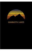 Mammoth Lakes: California Notebook With Lined Wide Ruled White Paper For Work, Home or School. Blank Notepad Journal For Skiing And Snowboarding Fans.