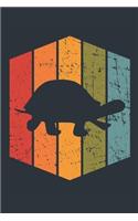 Retro Turtle Notebook - Gift for Turtle Lovers - Vintage Turtle Journal - Turtle Diary for Boys and Girls