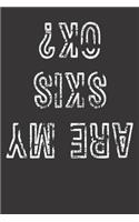 Notebook: Skiing Are My Ski Okay Funny Vintage Dot Grid 6x9 120 Pages Journal