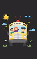 School Bus: School Primary Composition Notebook, Draw and Write Journal for Students, Activity and Exercise Book
