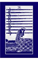 IX: Nine of Swords Tarot Diary Log Book, Record and Interpret Readings, Daily Draw Journal