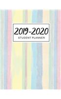 Student Planner 2019-2020: Daily Monthly & Weekly Academic Planner for Students 2019-2020 12 Months Organizer Calendar and Agendas School Year College, University and High Sch