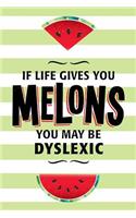 Watermelon Lined Journal Notebook With Funny Quote