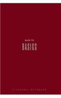 Back to Basic a Journal Notebook (Red)