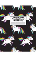 Handwriting Practice Paper Workbook