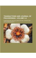 Transactions and Journal of Proceedings (Volume 3-5)