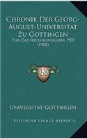 Chronik Der Georg-August-Universitat Zu Gottingen
