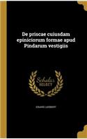 De priscae cuiusdam epiniciorum formae apud Pindarum vestigiis