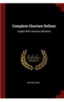 Complete Choctaw Definer