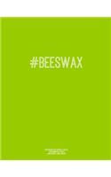 Notebook for Cornell Notes, 120 Numbered Pages, #BEESWAX, Lime Cover: For Taking Cornell Notes, Personal Index, 8.5"x11", Hashtag Series, Genius Edition