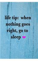 Life tip: inspirational notebook, journaling, 150 lined pages