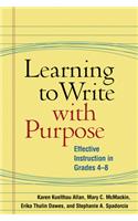 Learning to Write with Purpose