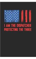 Dispatcher Notebook - Security Guard Journal Planner: Us Flag 911 Operator Organizer For Men Women