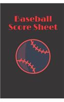 Baseball Score Sheet: 120 Baseball Scorecard sheets / Log a Full Season / Gift for Dad / Notebook /8.5" X 11" format, Sport Memories Journal Baseball, Baseball Score Note