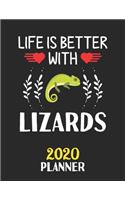 Life Is Better With Lizards 2020 Planner