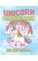 Unicorn Coloring Book for Kids Ages 2-4