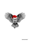 Christmas Notebook: Owl Holiday Notepad With Lined Wide Ruled Paper For Taking Notes. Xmas Journal Diary 8.5 x 11 Inch Soft Cover For Home, Work Or School.