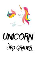 Unicorn 3rd Grader: Third Grade Girls Gift Notebook For School
