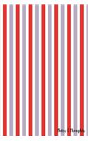 Notes & Thoughts: Fantastic Blank Sheet Music Journal, Manuscript Paper - Staff Paper - Musicians Journal/Notebook - Designer Glossy Coloured Stripe Cover