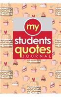 My Students' Quotes Journal