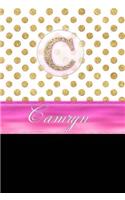 Camryn: Personalized Lined Journal Diary Notebook 150 Pages, 6 X 9 (15.24 X 22.86 CM), Durable Soft Cover