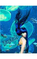 Jaylah: Personalized Book with Name, Journal, Notebook, Diary, 105 Lined Pages, 8 1/2" x 11"