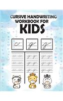 Cursive handwriting workbook for kids