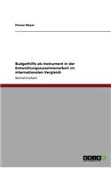 Budgethilfe als Instrument in der Entwicklungszusammenarbeit im internationalen Vergleich
