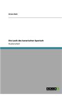 Die Lexik des kanarischen Spanisch