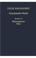 Felix Hausdorff - Gesammelte Werke Band VII