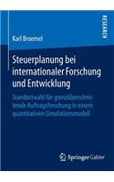 Steuerplanung Bei Internationaler Forschung Und Entwicklung