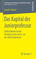 Das Kapital Der Juniorprofessur