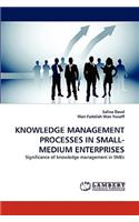 Knowledge Management Processes in Small-Medium Enterprises