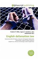 English Defamation Law