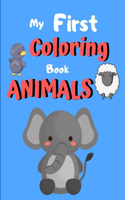 My First Coloring Book Animals