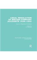 Legal Regulation of British Company Accounts 1836-1900 (Rle Accounting)