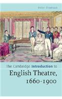 Cambridge Introduction to English Theatre, 1660-1900