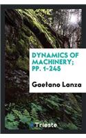 Dynamics of Machinery; Pp. 1-245