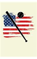 Baseball USA Flag Stars And Stripes