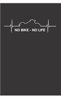 Notizbuch: Motorrad: Motorradfahrer aufgepasst. No Chopper No Life. 190 Seiten gepunktetes (dotted) Papier im 6" x 9" (15,24 x 22,86cm) Format.