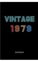 Vintage 1979 Notebook