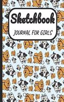 Sketchbook Journal for Girls: A Large Note Book for Girls of All Ages with Blank Paper for Drawing and Sketching: Artist Edition with Girly Cover