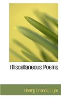 Miscellaneous Poems: (English)